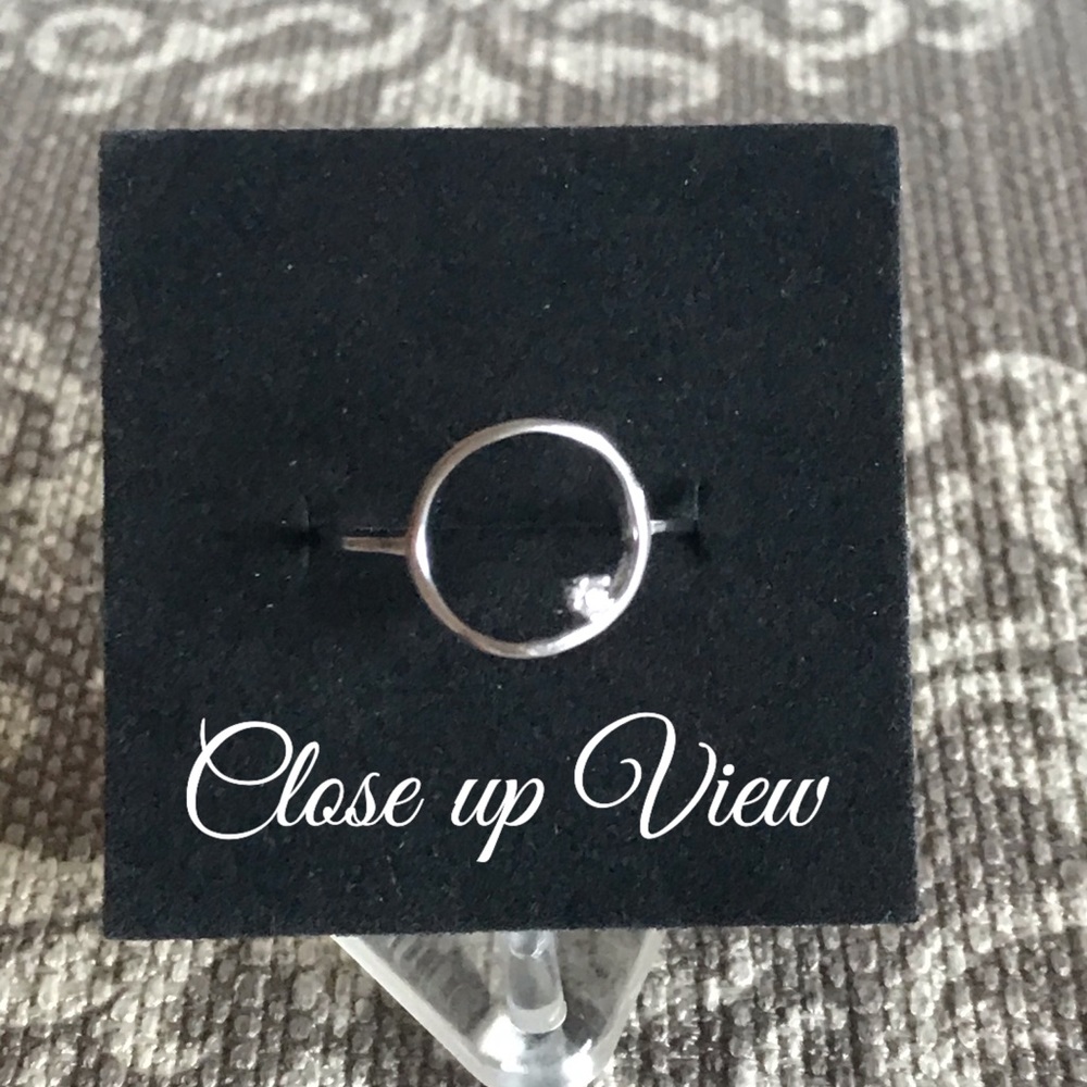 Sterling Silver Eternity Circle Ring